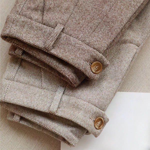 Luca | Nette Heren Broek met Hoge Taille en Geplooide Details voor Zomer 2