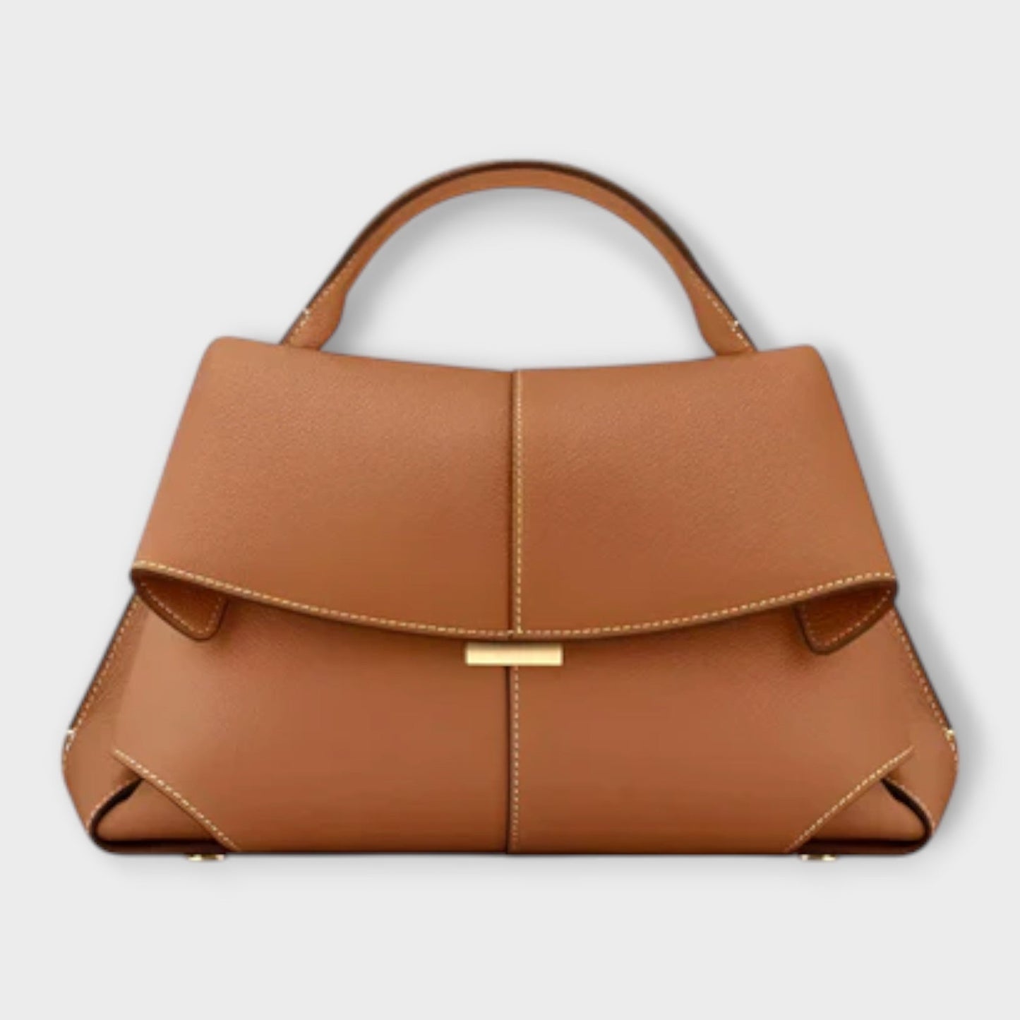 Sophie | Gestructureerde Handtas Dames met Elegante Accenten en Verfijnde Klepdetails 4