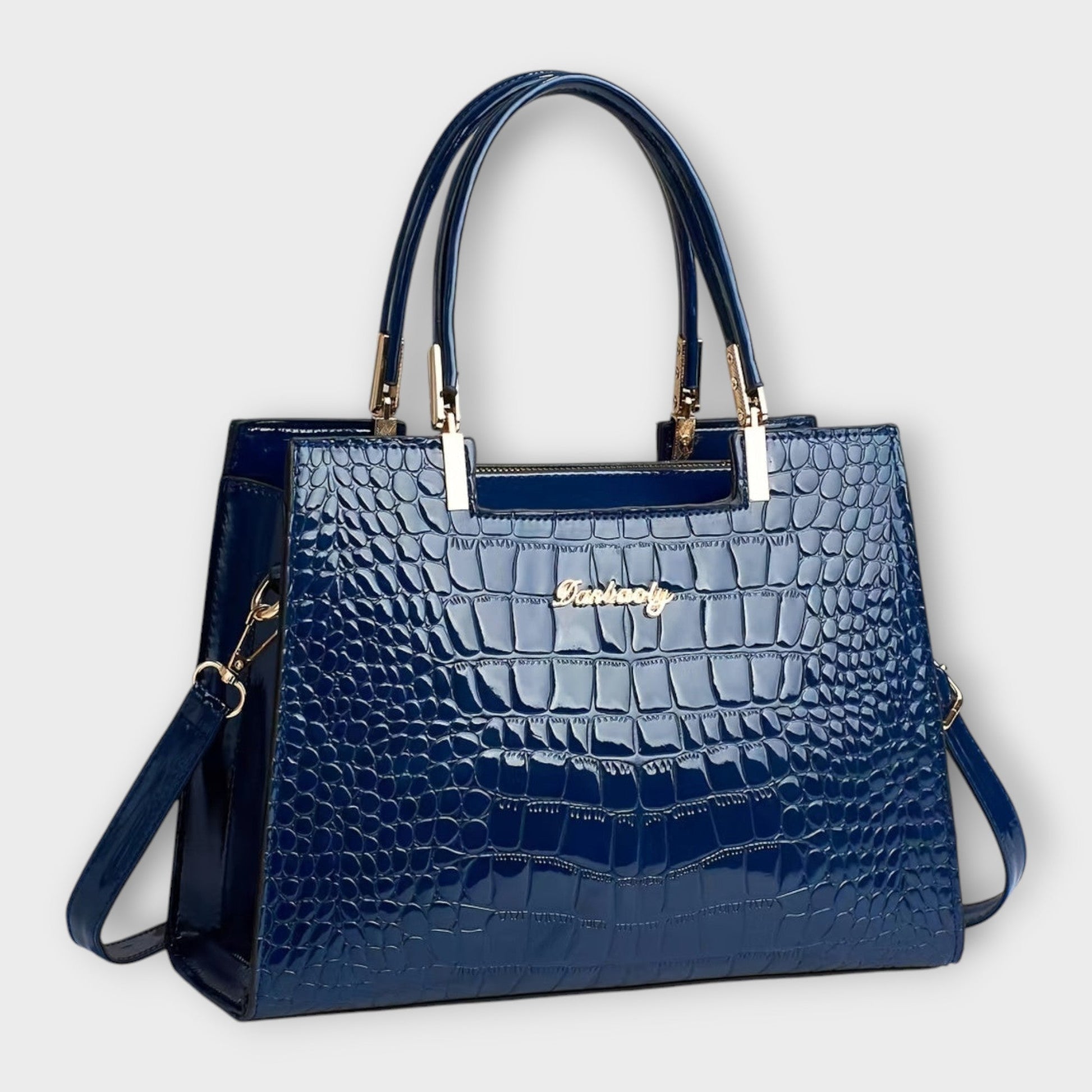 Emma | Gestructureerde Leren Dames Handtas Zwart voor Zomer 7