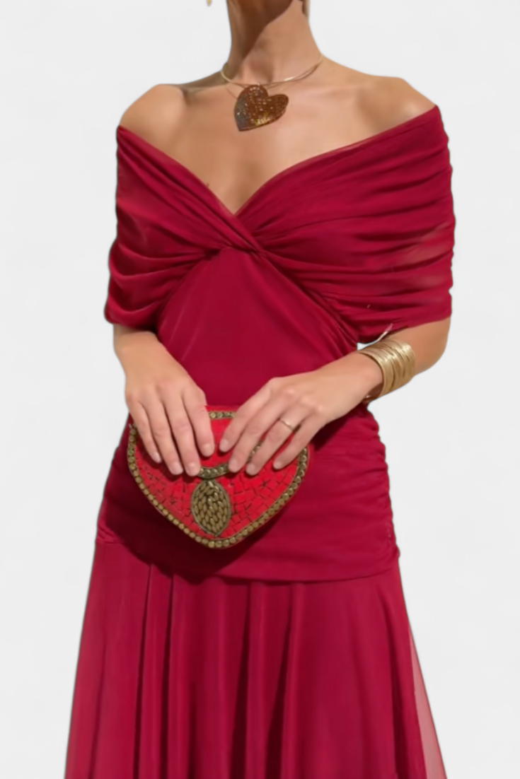 Isabella | Elegante Lange Damesjurk met V-hals voor Zomer en Feestelijke Gelegenheden 9