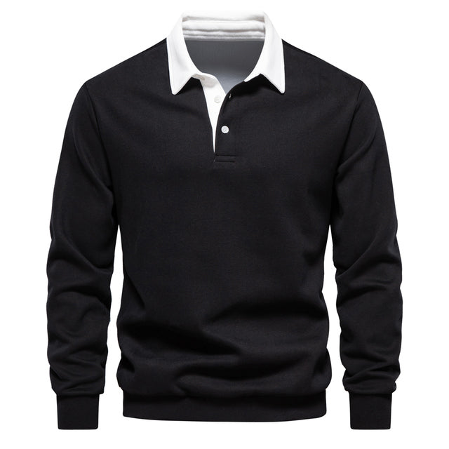 Jasper | Heren Poloshirt met Lange Mouwen en Klassieke Kraag voor Zomer 1