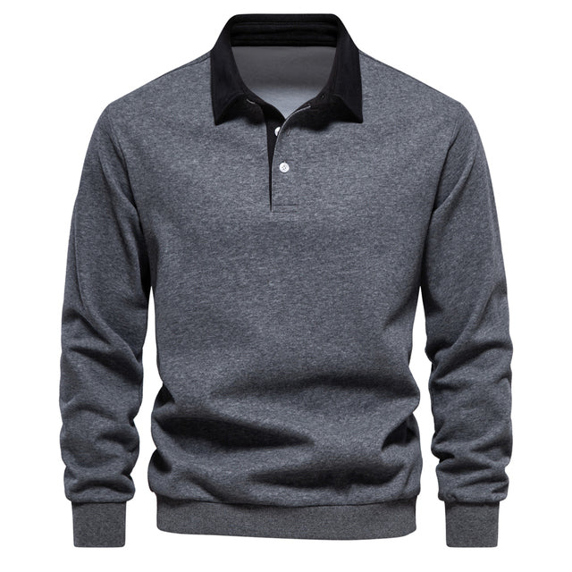 Jasper | Heren Poloshirt met Lange Mouwen en Klassieke Kraag voor Zomer 2