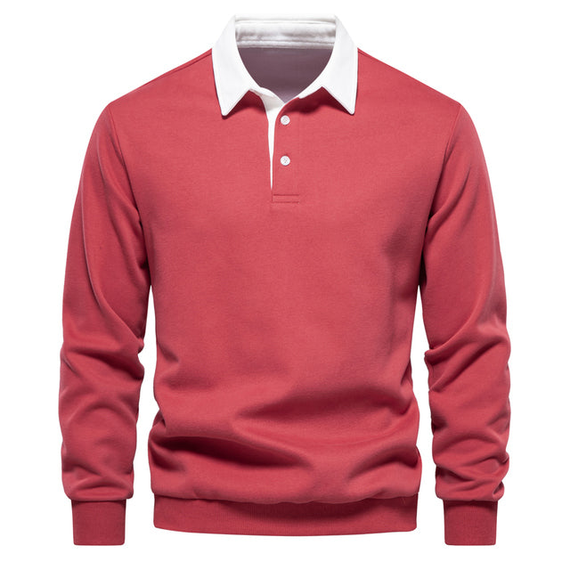 Jasper | Heren Poloshirt met Lange Mouwen en Klassieke Kraag voor Zomer 5