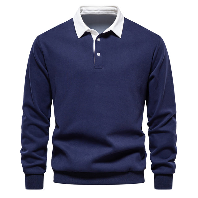 Jasper | Heren Poloshirt met Lange Mouwen en Klassieke Kraag voor Zomer 6