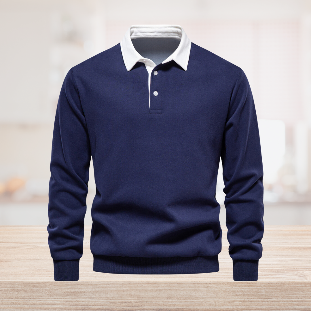 Jasper | Heren Poloshirt met Lange Mouwen en Klassieke Kraag voor Zomer 7