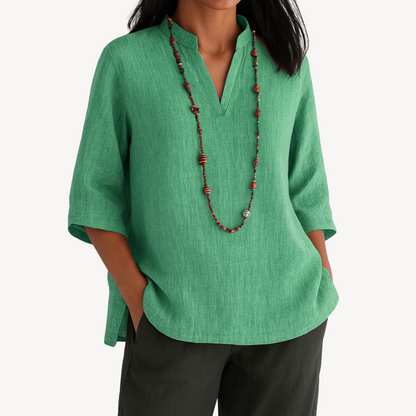 Lara | Casual Tuniek Blouse voor Dames in Luchtig Linnen voor Zomerdagen 2