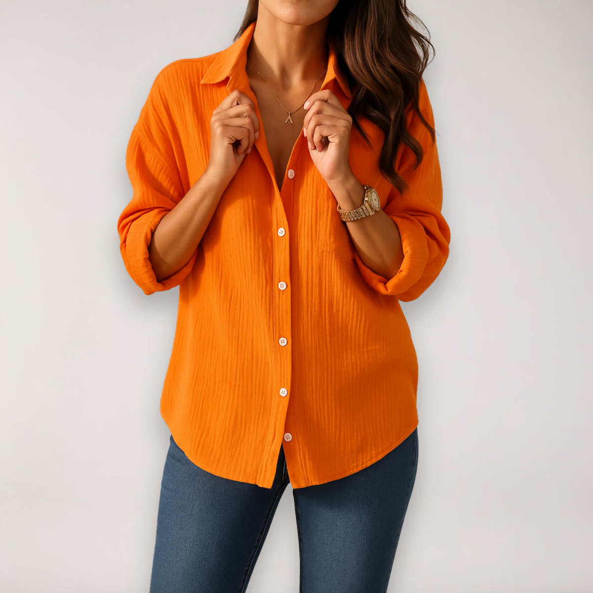 Lina | Oproloverhemd Met Knopen Voor Dames Voor Zomerstijl 2