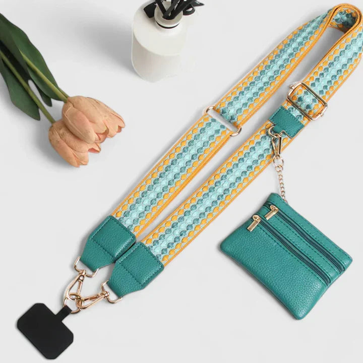 Lise | Crossbody Telefoonhoudertas met Verstelbare Riem voor Dames in Zwart, Beige of Roze 10