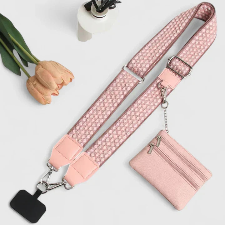 Lise | Crossbody Telefoonhoudertas met Verstelbare Riem voor Dames in Zwart, Beige of Roze 5