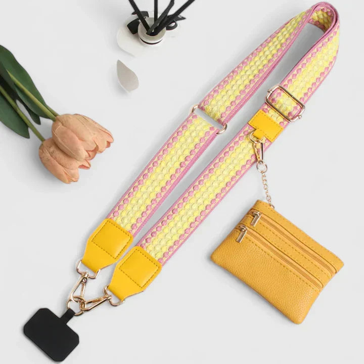 Lise | Crossbody Telefoonhoudertas met Verstelbare Riem voor Dames in Zwart, Beige of Roze 7