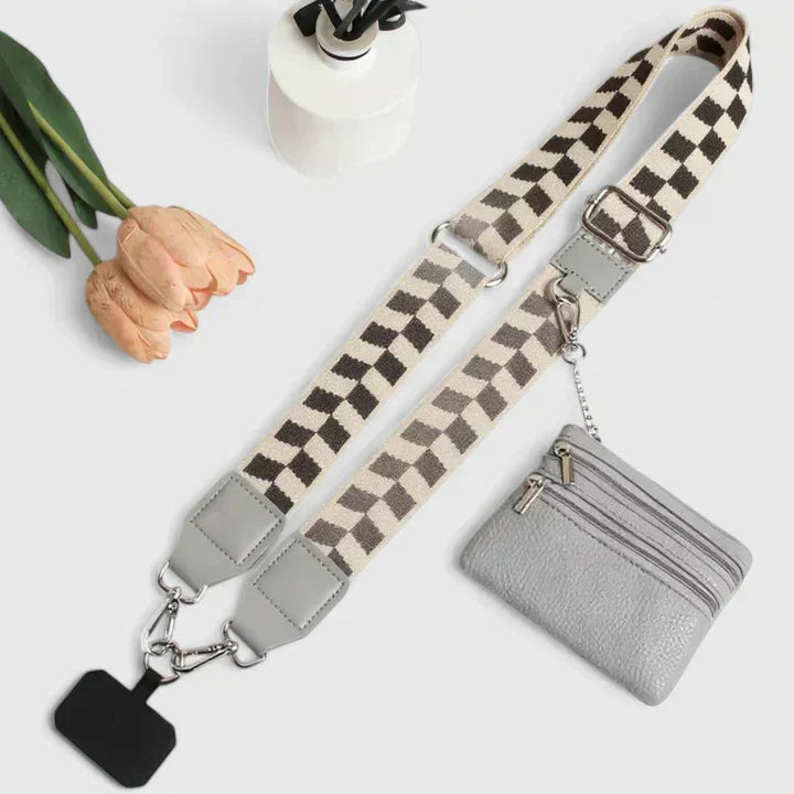 Lise | Crossbody Telefoonhoudertas met Verstelbare Riem voor Dames in Zwart, Beige of Roze 9