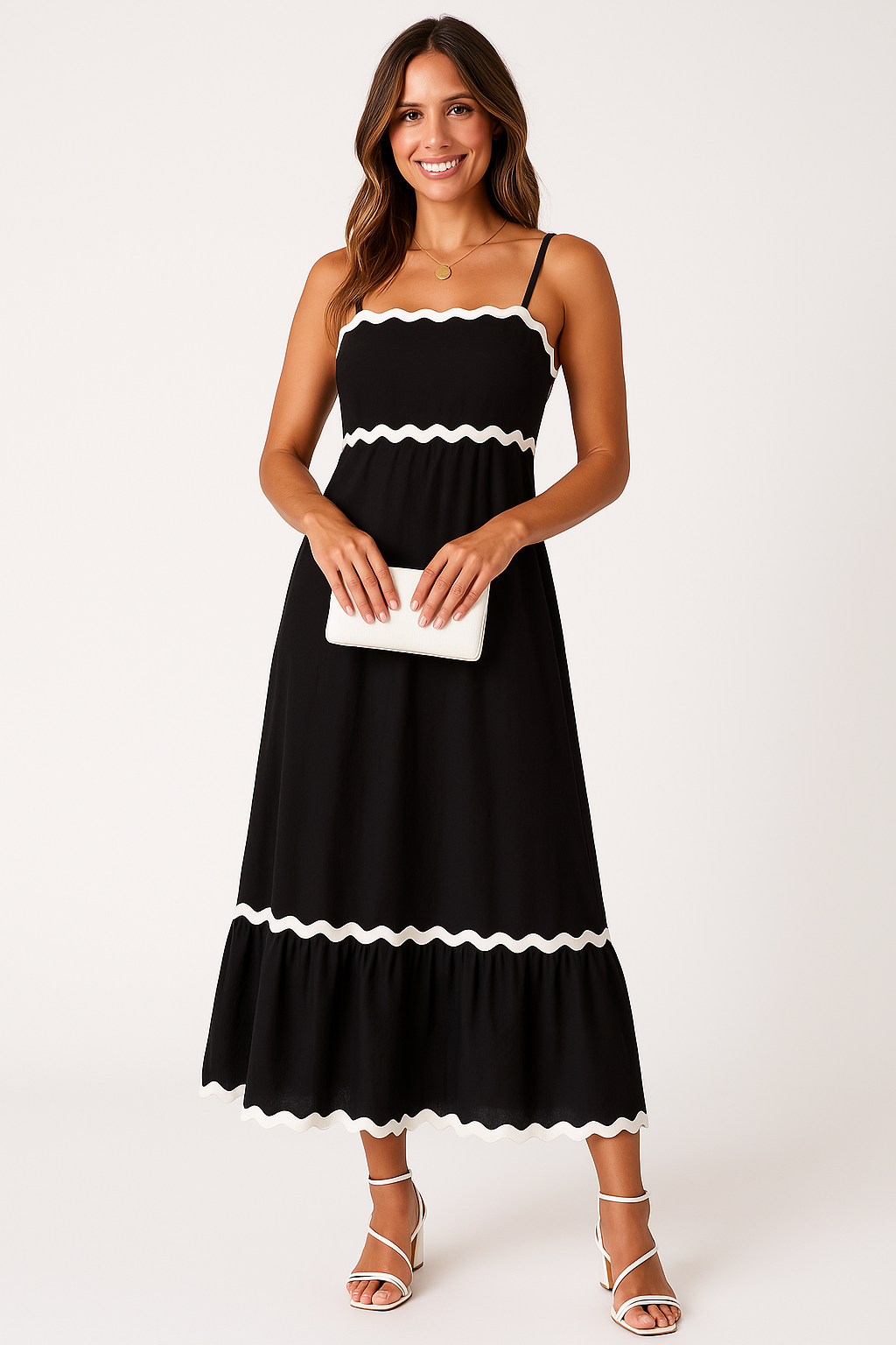 Lotte | Elegante Lange Zomerjurk met Spaghettibandjes voor Dames 0