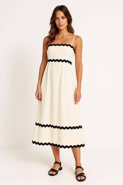 Lotte | Elegante Lange Zomerjurk met Spaghettibandjes voor Dames 1