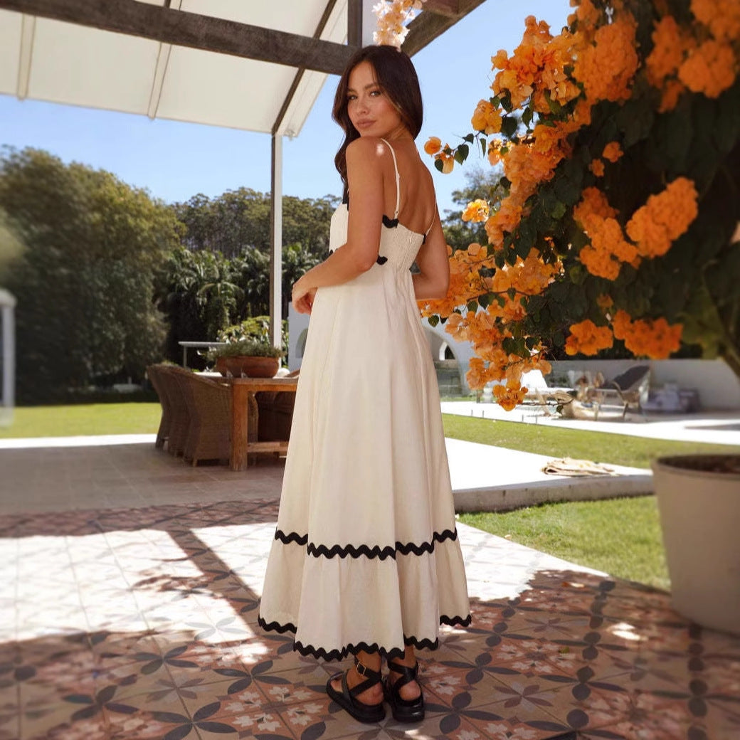 Lotte | Elegante Lange Zomerjurk met Spaghettibandjes voor Dames 3