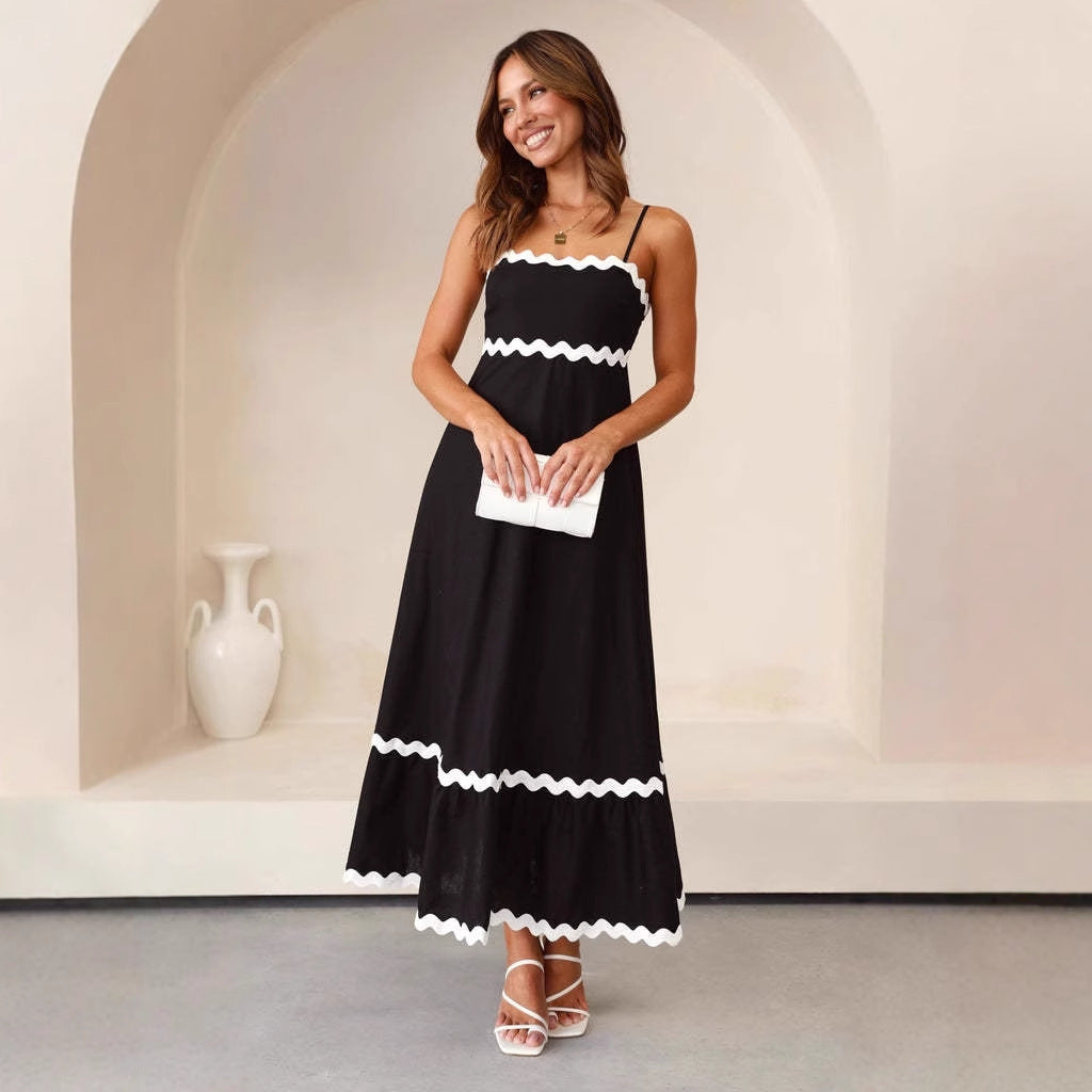 Lotte | Elegante Lange Zomerjurk met Spaghettibandjes voor Dames 4