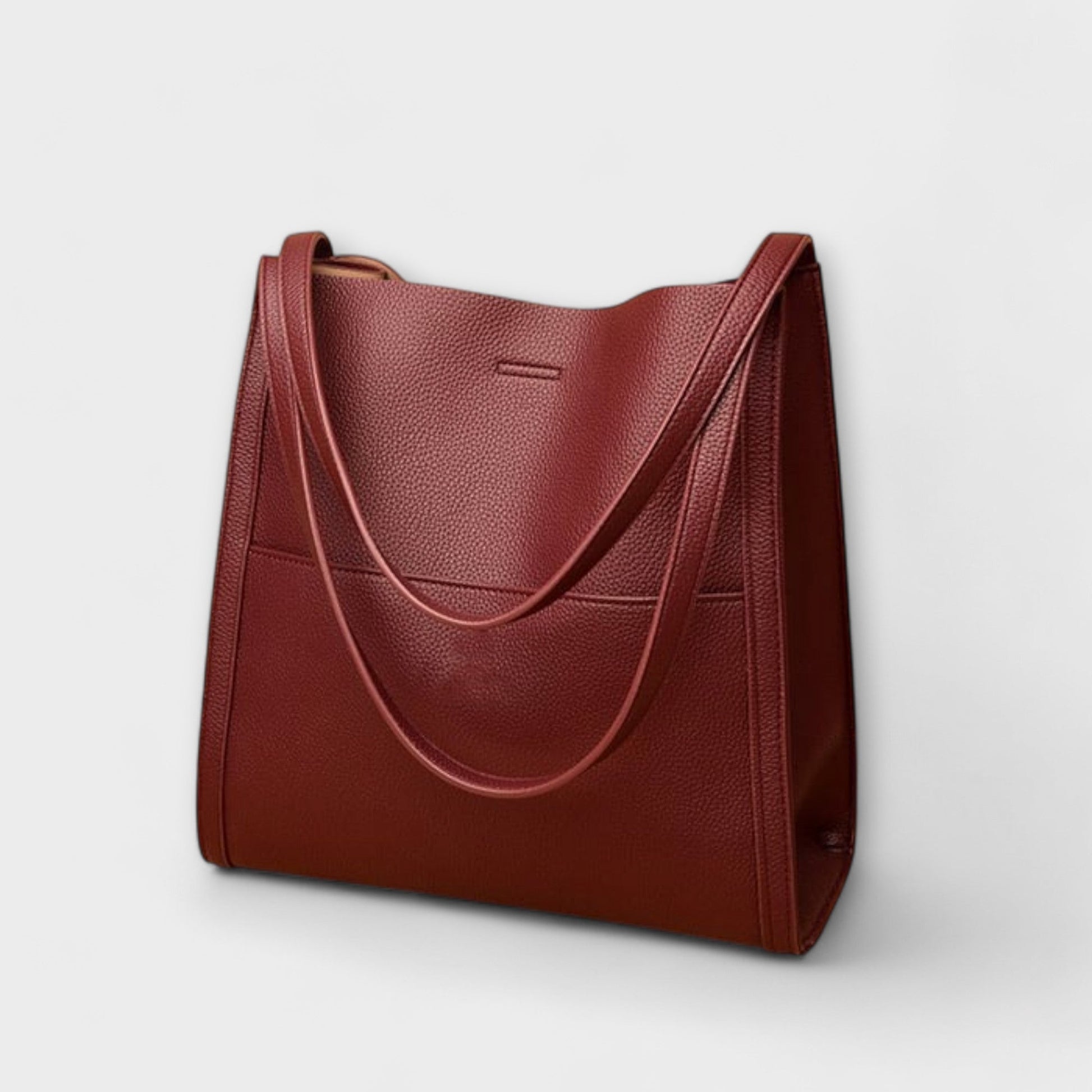 Lotte | Gestructureerde Leren Schoudertas Dames met Tijdloos Design 1