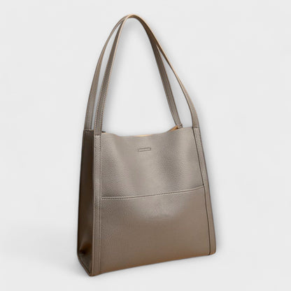 Lotte | Gestructureerde Leren Schoudertas Dames met Tijdloos Design 11