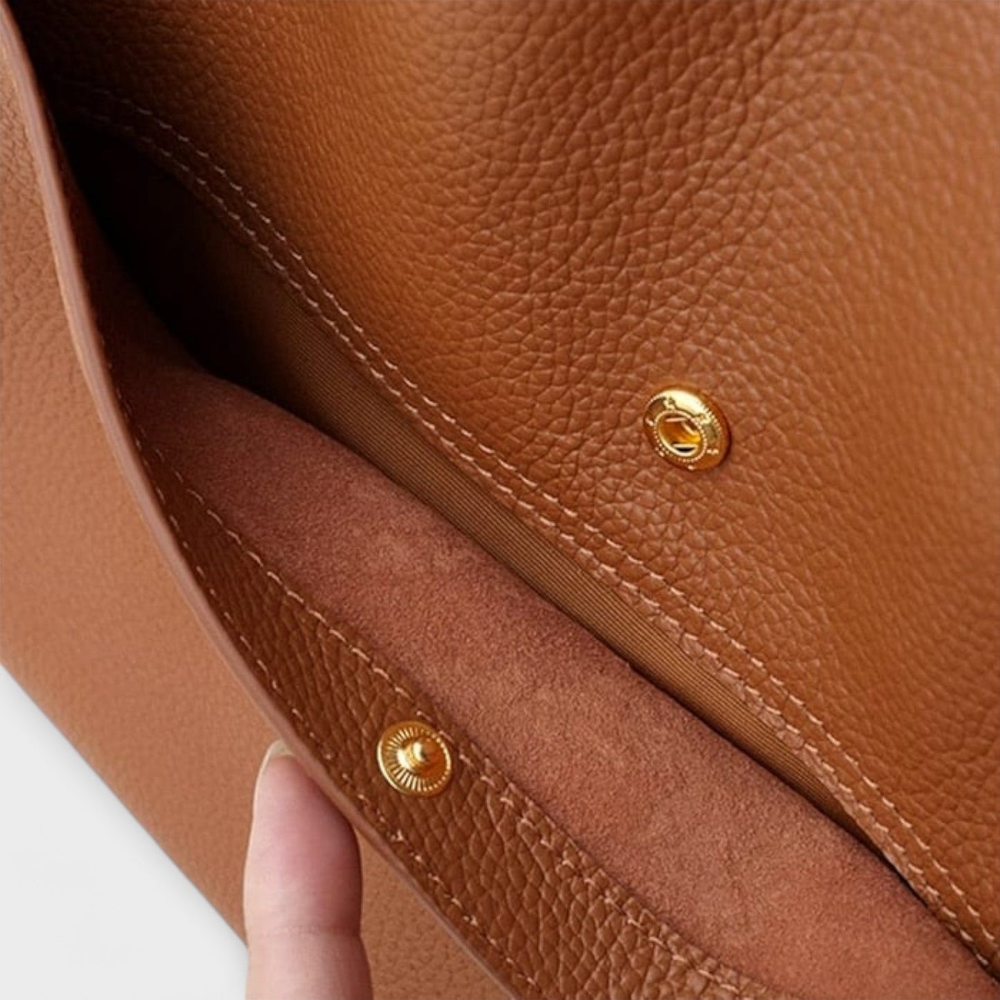 Lotte | Gestructureerde Leren Schoudertas Dames met Tijdloos Design 6
