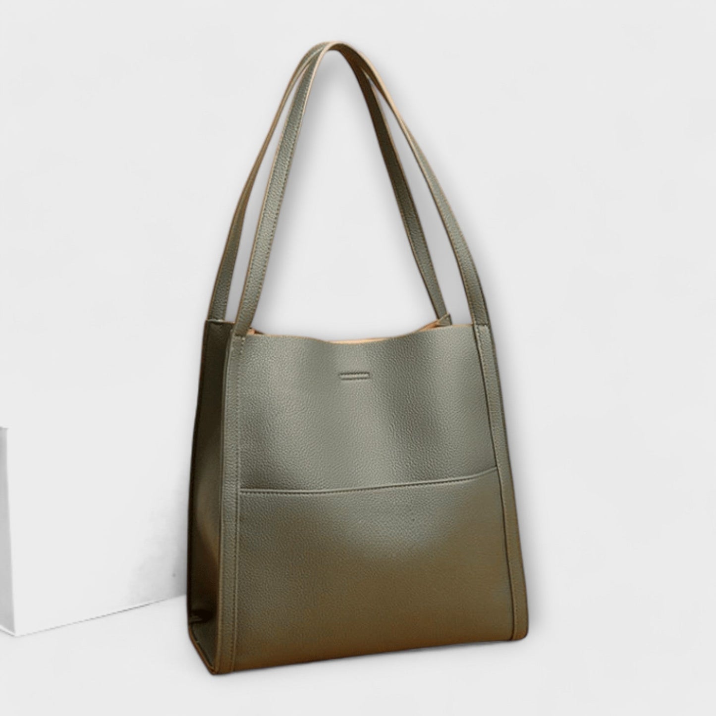 Lotte | Gestructureerde Leren Schoudertas Dames met Tijdloos Design 8