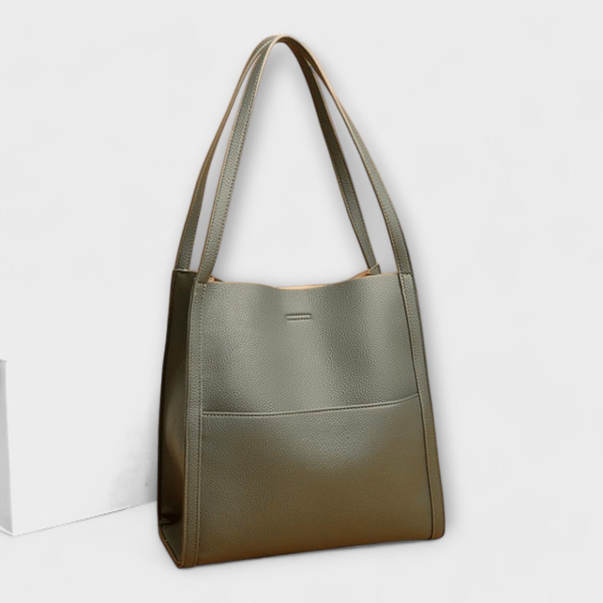 Lotte | Gestructureerde Leren Schoudertas Dames met Tijdloos Design 8