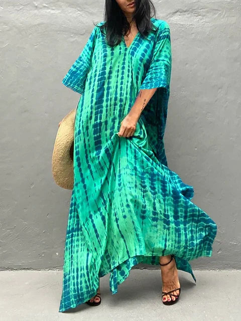 Lotte | Lange Zomerjurk met Kaftan voor Dames - Vloeiend en Comfortabel 0