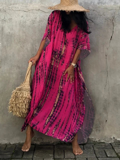 Lotte | Lange Zomerjurk met Kaftan voor Dames - Vloeiend en Comfortabel 9