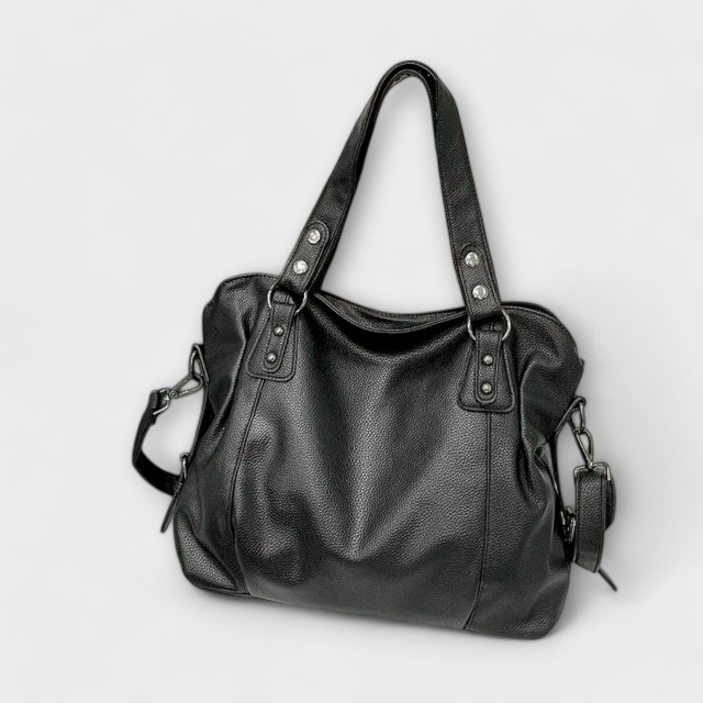 Lotte | Moderne Zwarte Schoudertas voor Dames met Verfijnde Accenten 6
