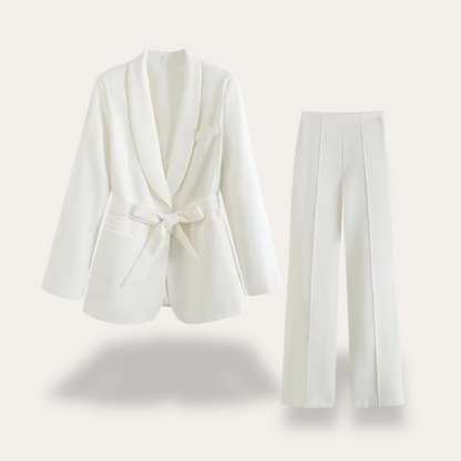 Lotte | Zomer Blazer en Wijde Pijpen Set voor Dames 4