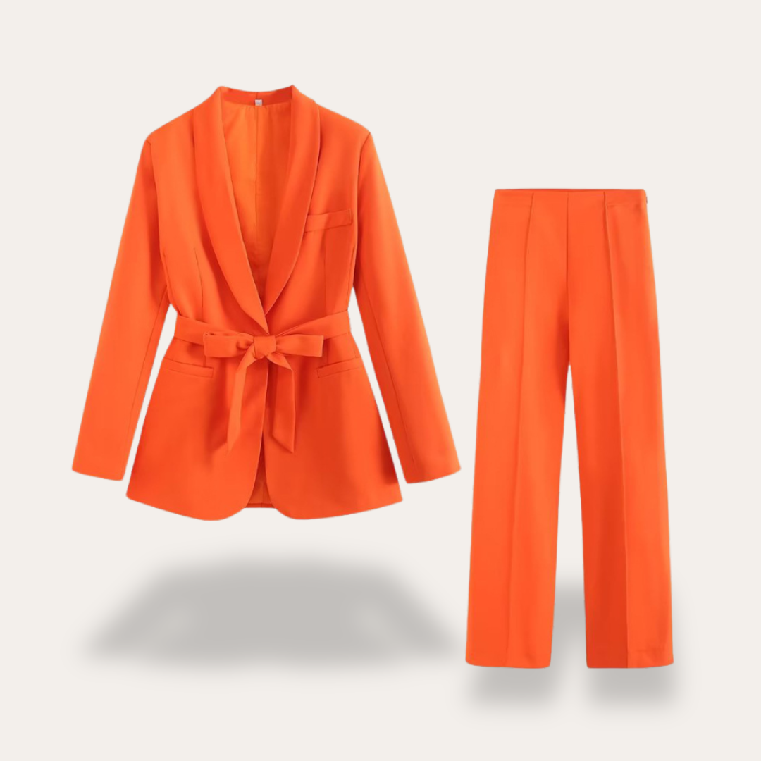Lotte | Zomer Blazer en Wijde Pijpen Set voor Dames 5