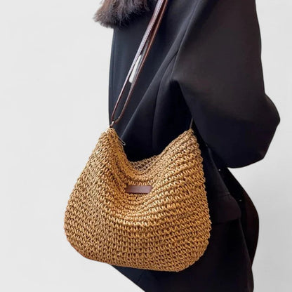 Lotte | Zomerse Schoudertas Dames met Geweven Detail en Comfortabele Schouderriem 1