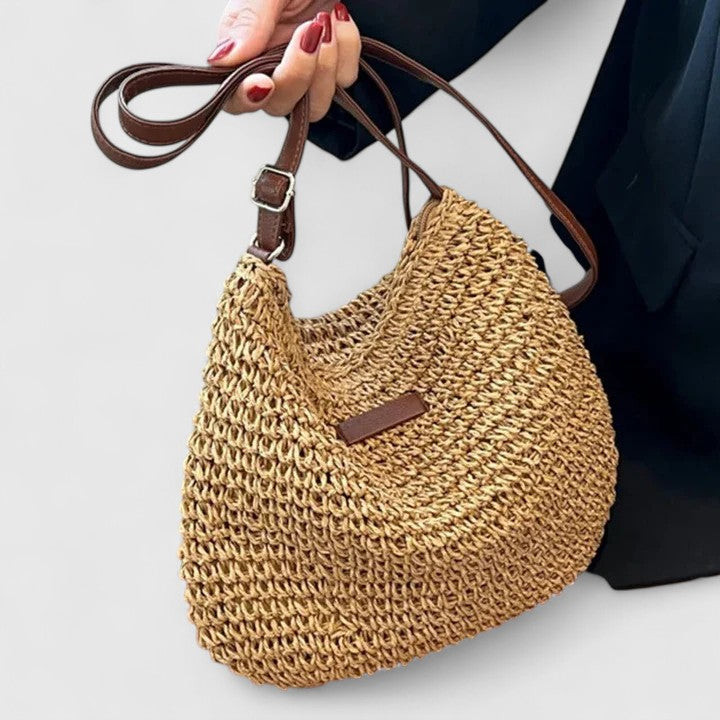 Lotte | Zomerse Schoudertas Dames met Geweven Detail en Comfortabele Schouderriem 2