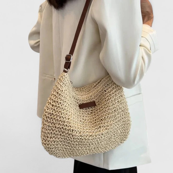 Lotte | Zomerse Schoudertas Dames met Geweven Detail en Comfortabele Schouderriem 3