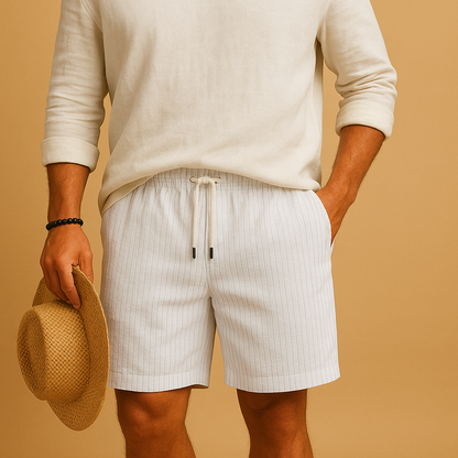 Luca | Casual Shorts met Elastische Taille voor Mannen 0