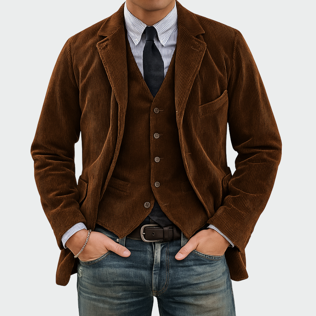 Luca | Elegante Blazer Heren met Vest voor Formele Gelegenheden 2