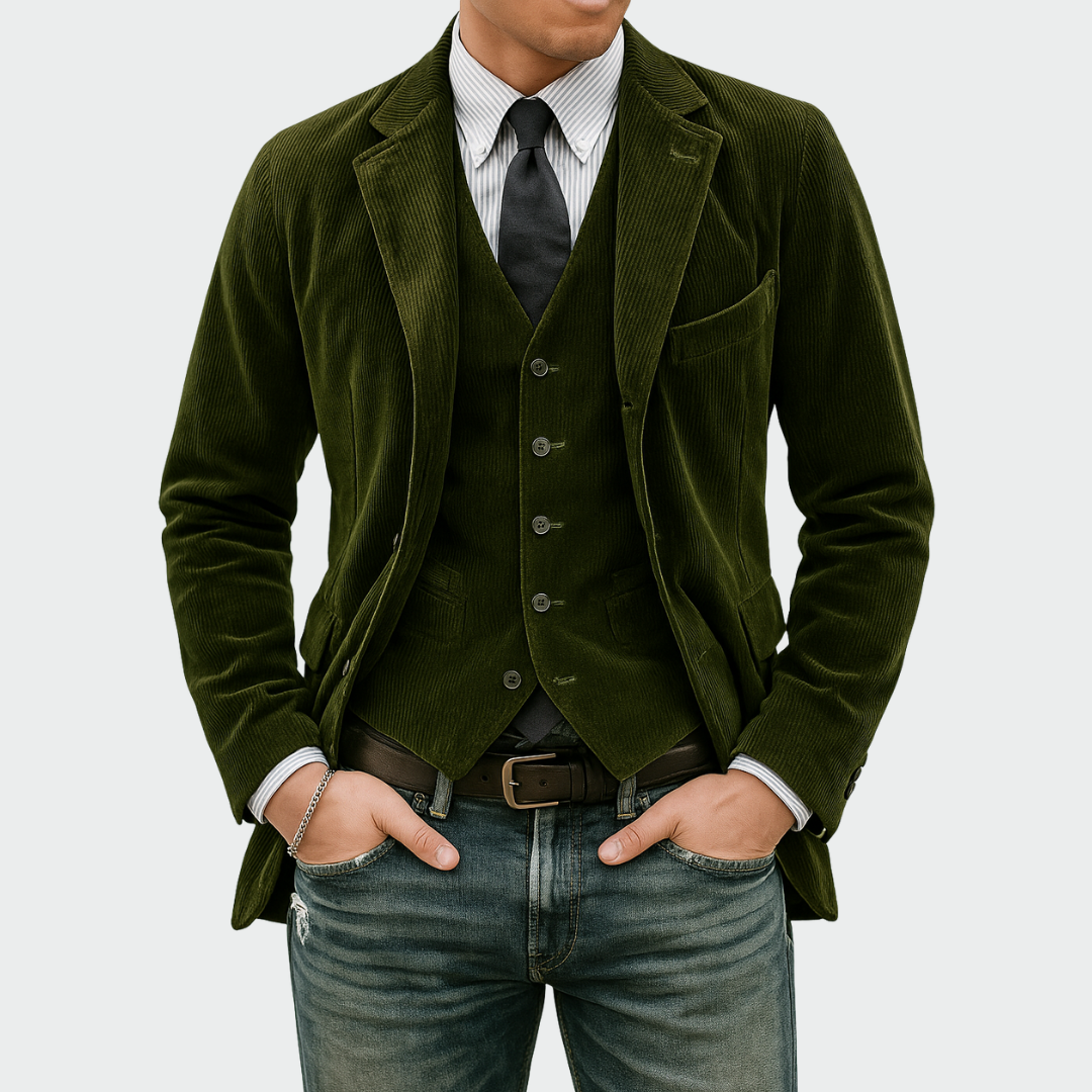 Luca | Elegante Blazer Heren met Vest voor Formele Gelegenheden 3