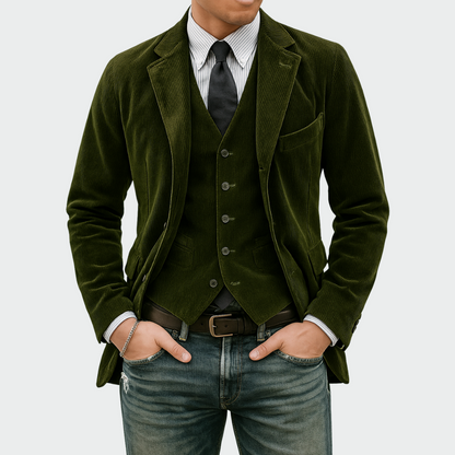 Luca | Elegante Blazer Heren met Vest voor Formele Gelegenheden 3