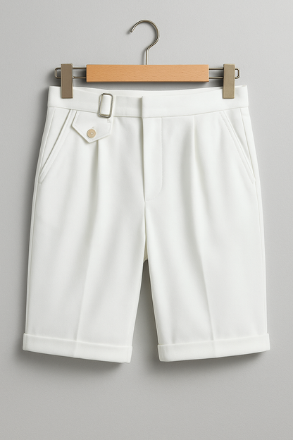 Luca | Geplooide Shorts met Gespen voor Heren 3