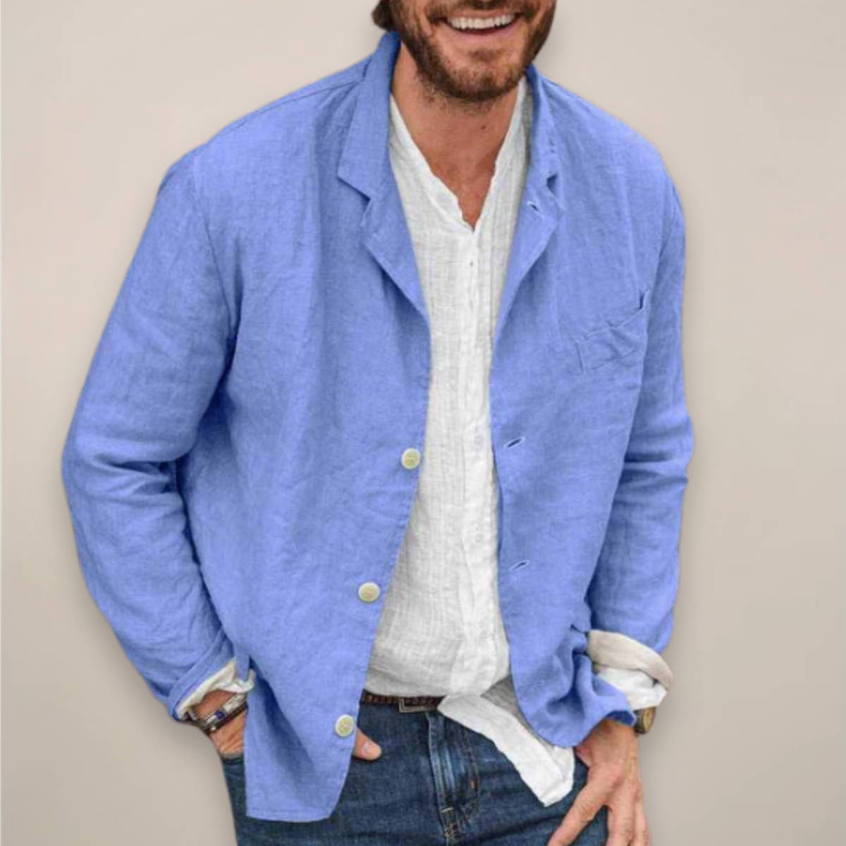 Luca | Heren Blazer met Relaxte Pasvorm voor Zomer 2