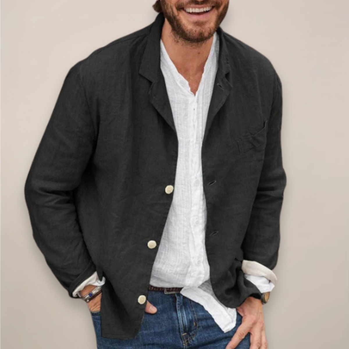 Luca | Heren Blazer met Relaxte Pasvorm voor Zomer 3