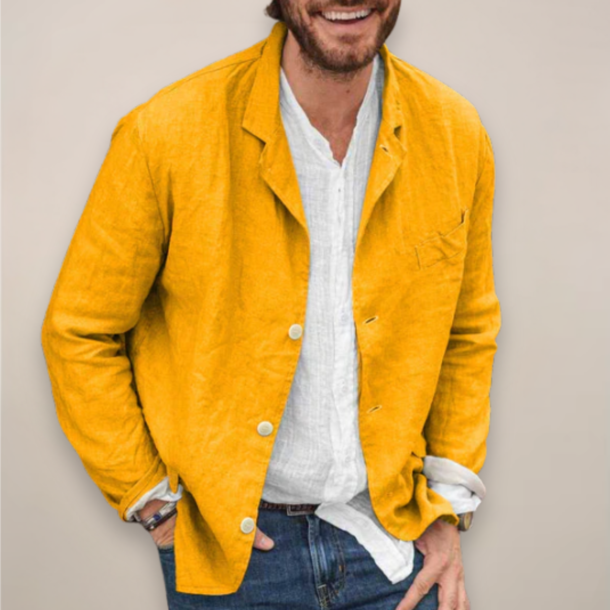Luca | Heren Blazer met Relaxte Pasvorm voor Zomer 4