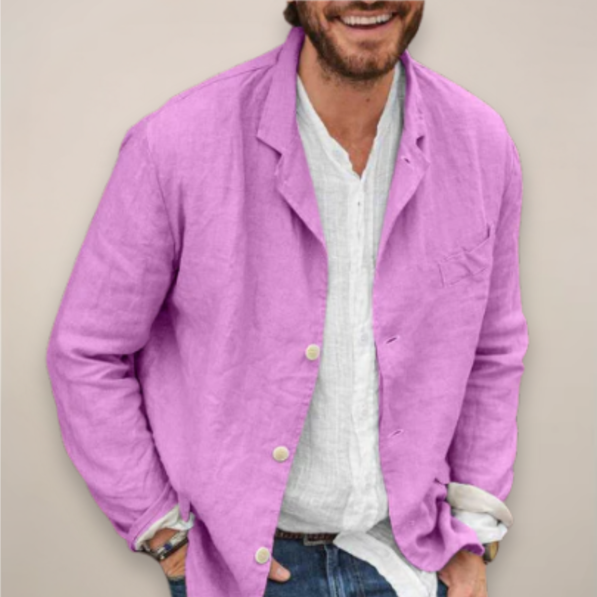 Luca | Heren Blazer met Relaxte Pasvorm voor Zomer 5