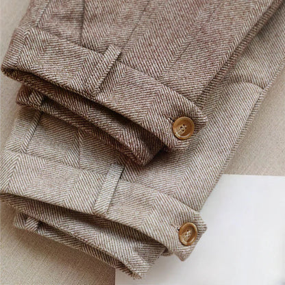 Luca | Nette Heren Broek met Hoge Taille en Geplooide Details voor Zomer 2