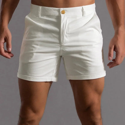 Luca | Slim Fit Chino Shorts voor Heren in Groen 3