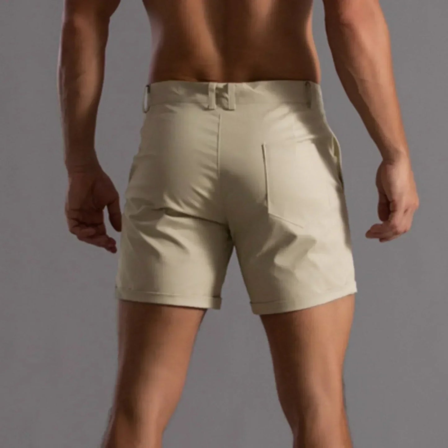 Luca | Slim Fit Chino Shorts voor Heren in Groen 8