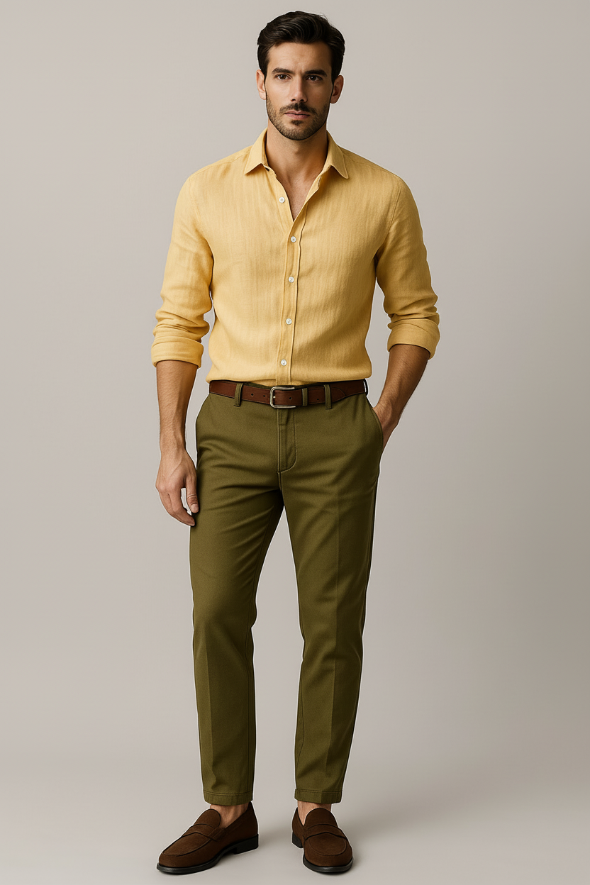 Luca | Vintage Overhemd met Knoopsluiting voor Heren 1
