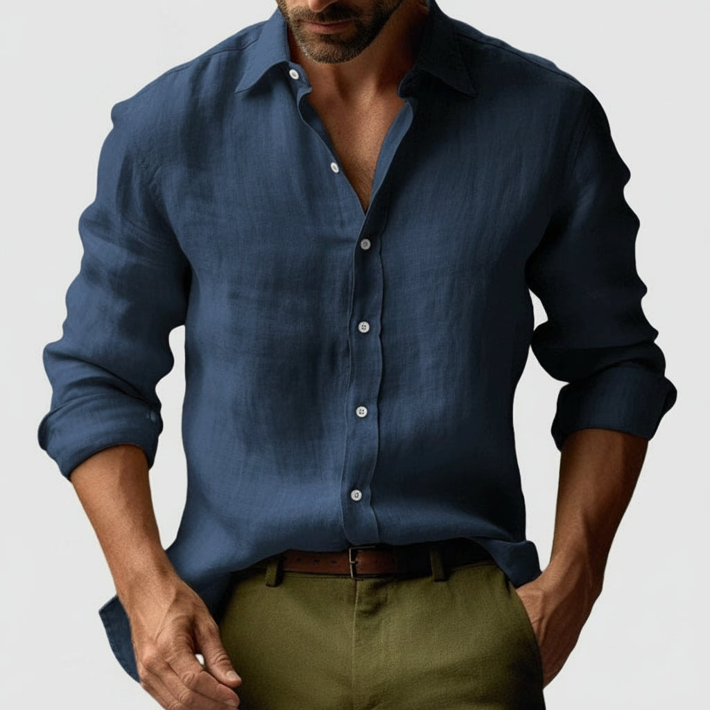 Luca | Vintage Overhemd met Knoopsluiting voor Heren 7