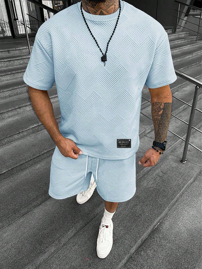 Luca | Zomerset met Oversized T-shirt en Sportieve Shorts voor Mannen 1