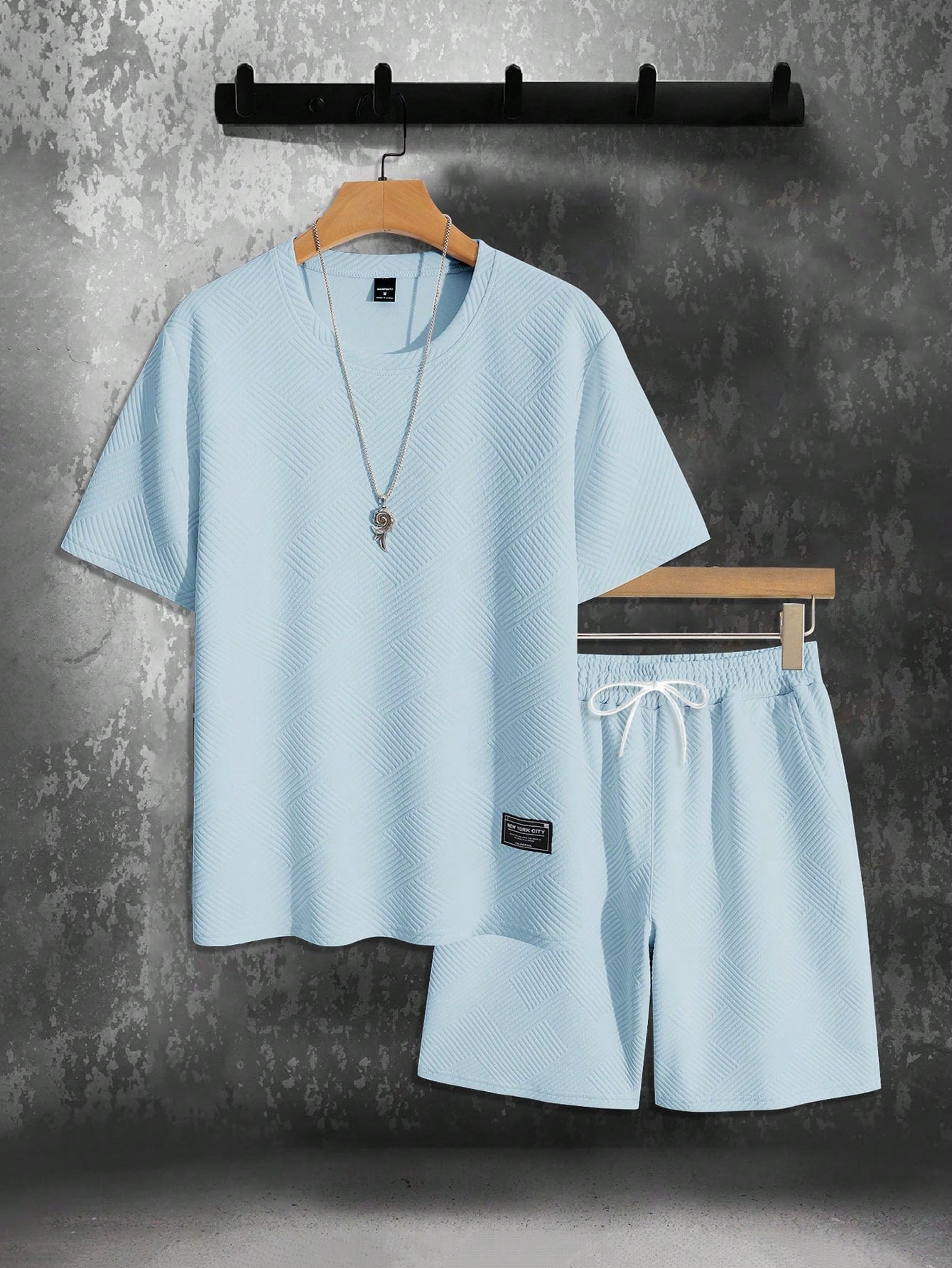 Luca | Zomerset met Oversized T-shirt en Sportieve Shorts voor Mannen 4