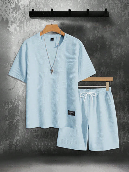 Luca | Zomerset met Oversized T-shirt en Sportieve Shorts voor Mannen 4