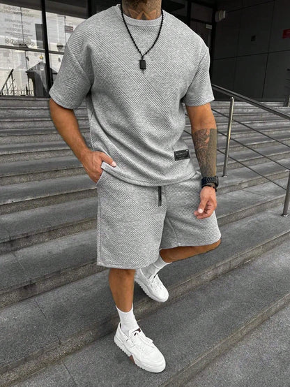 Luca | Zomerset met Oversized T-shirt en Sportieve Shorts voor Mannen 6